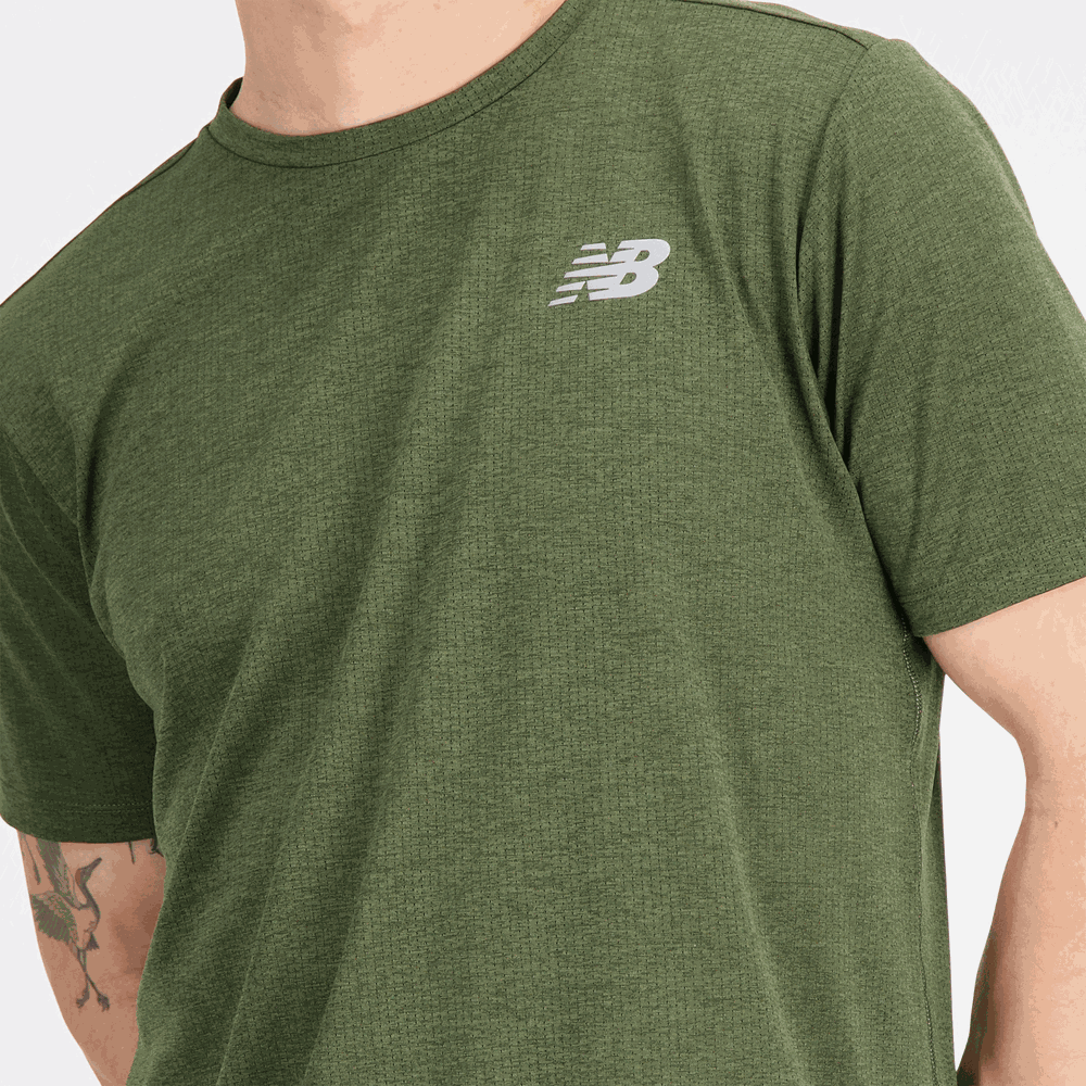 Pánské tričko New Balance MT21262KMU – zelené