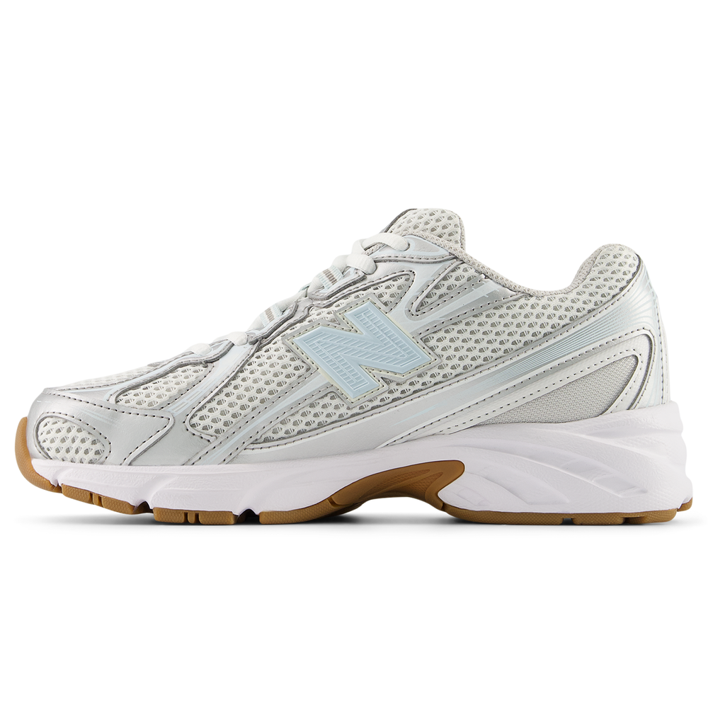 Dětské boty New Balance GR740AA – stříbrný