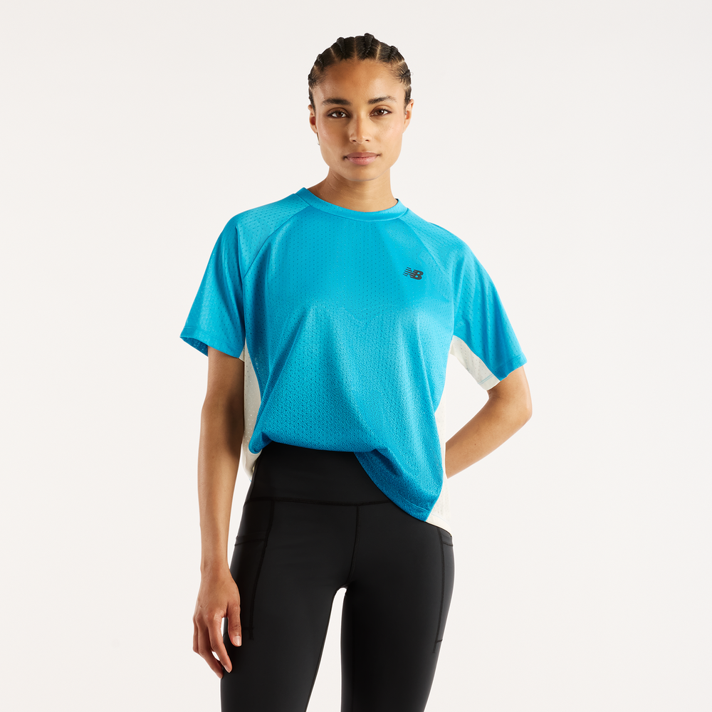 Dámské tričko New Balance WT61O6FOATD – modré