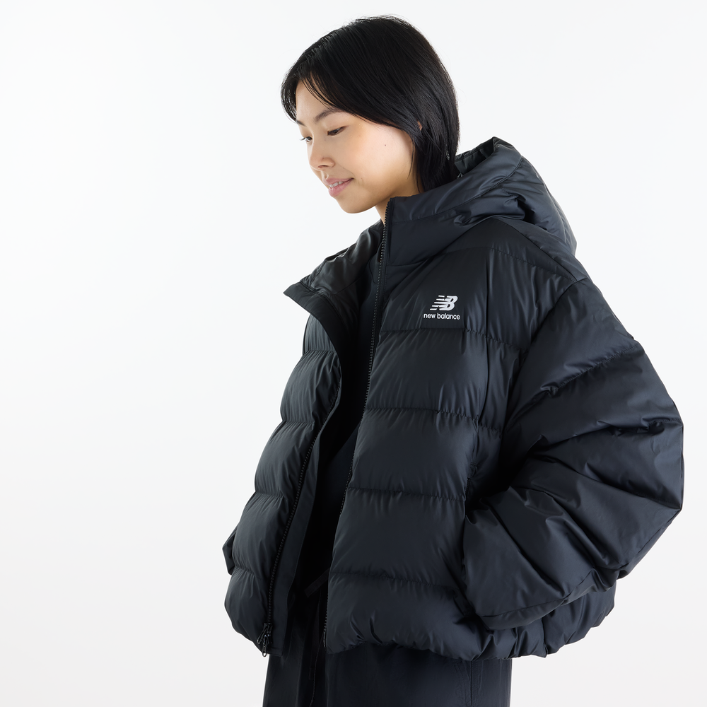 Dámská bunda New Balance Boston Puffer – černé