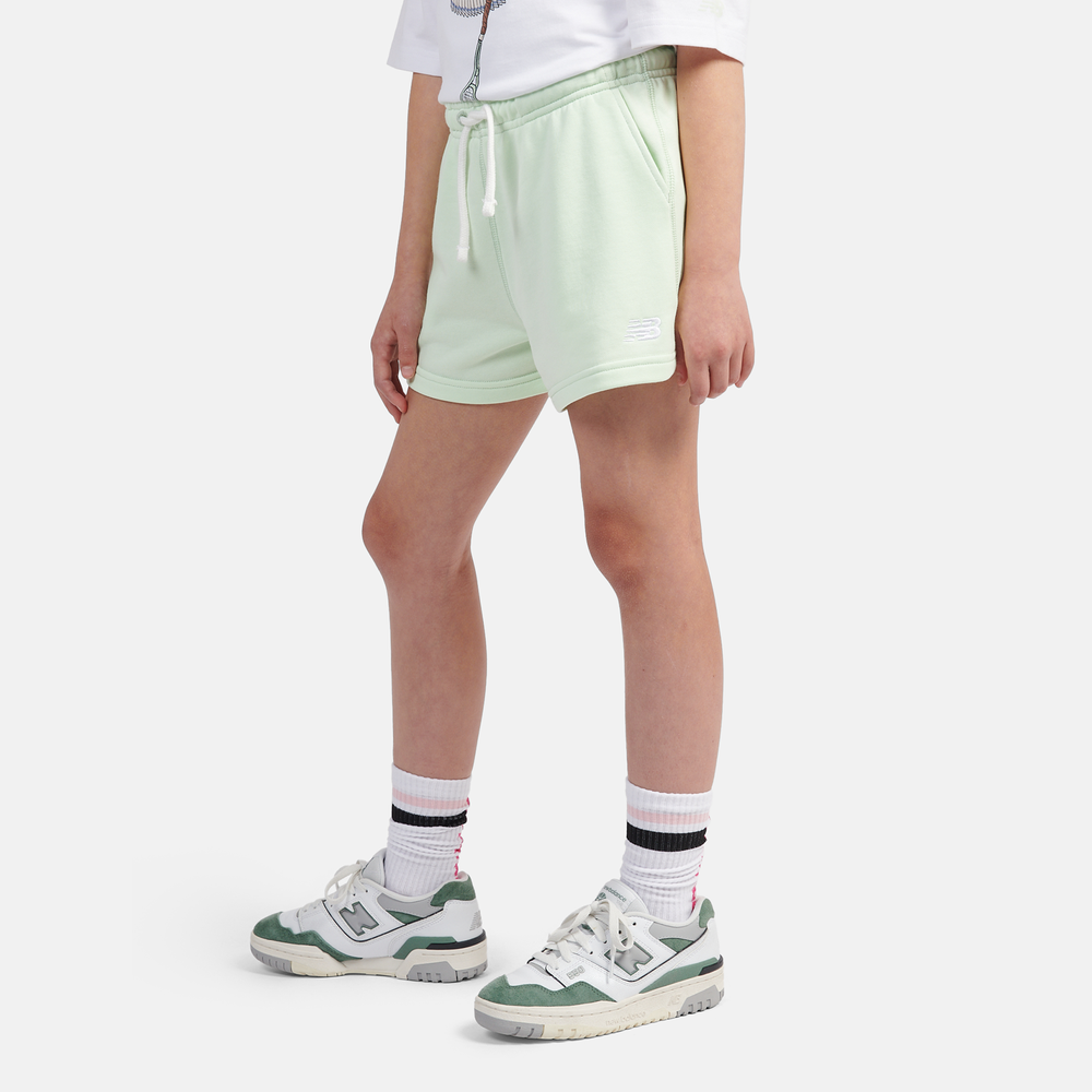 Dětské šortky New Balance LAKG0006MEW – mátové