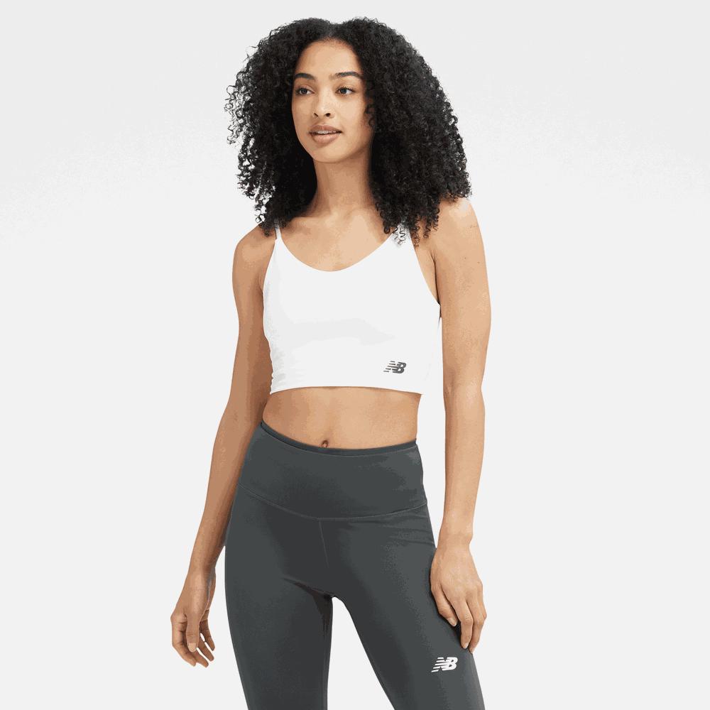 Sportovní podprsenka New Balance WB33502SST – bílé