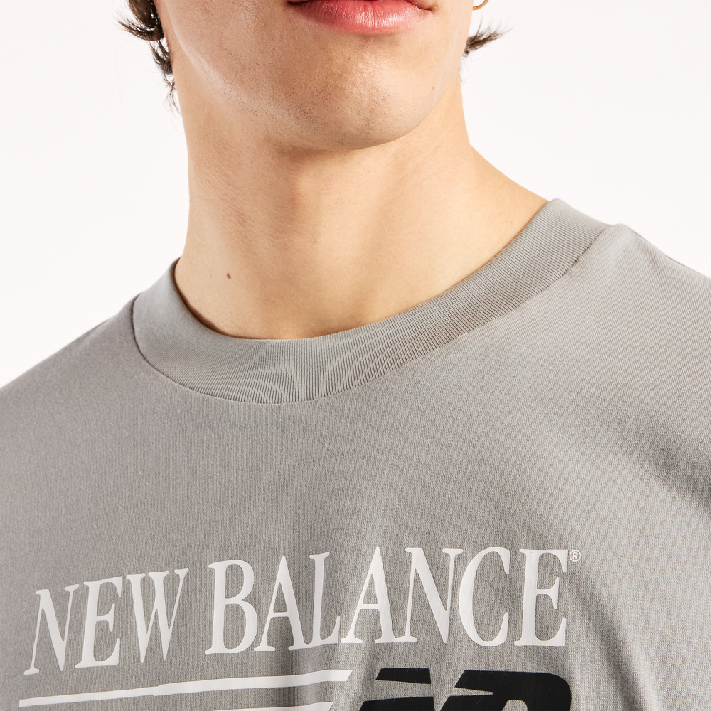 Pánské tričko New Balance Reimagined Graphic – šedé