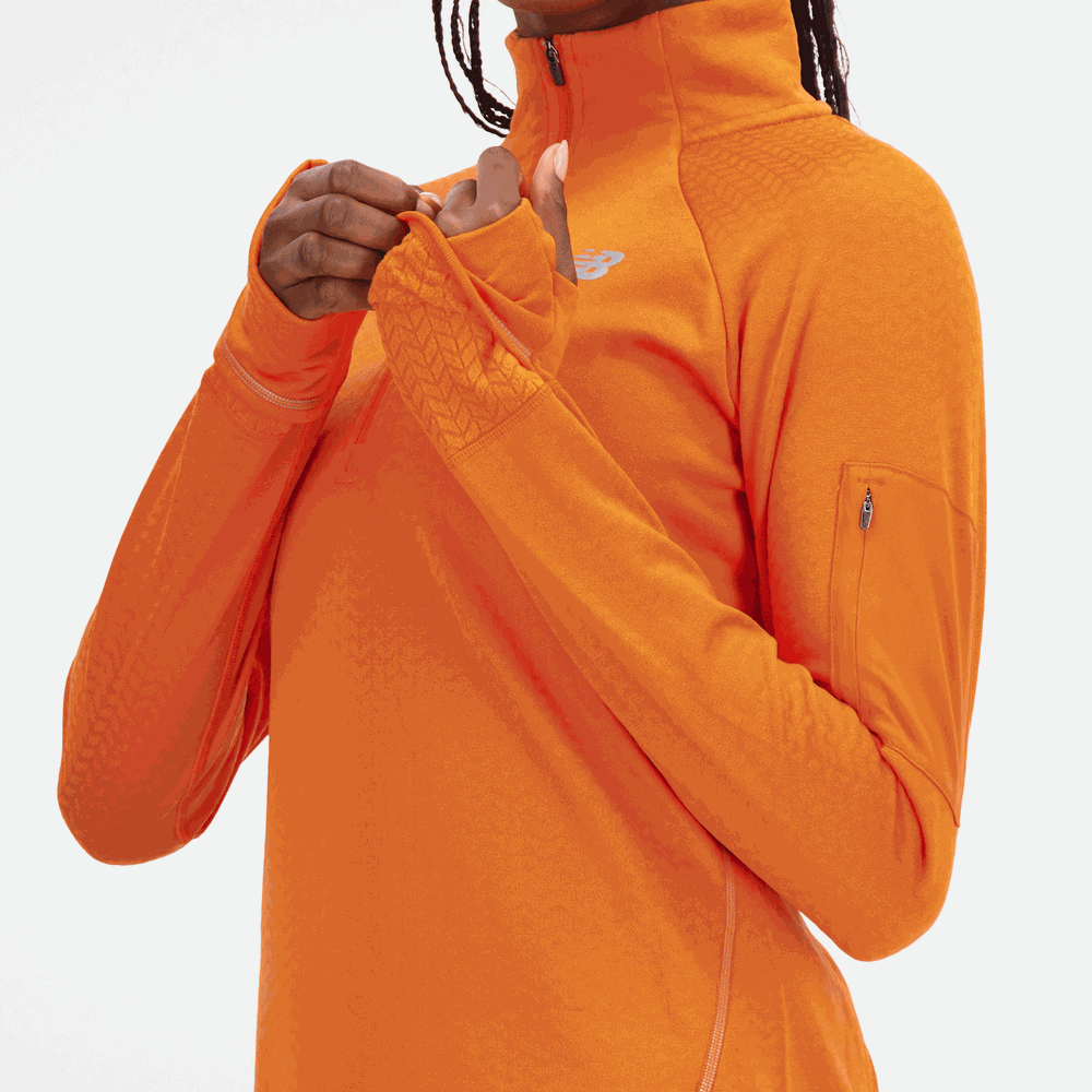Dámská mikina New Balance WT23252CEN – oranžová