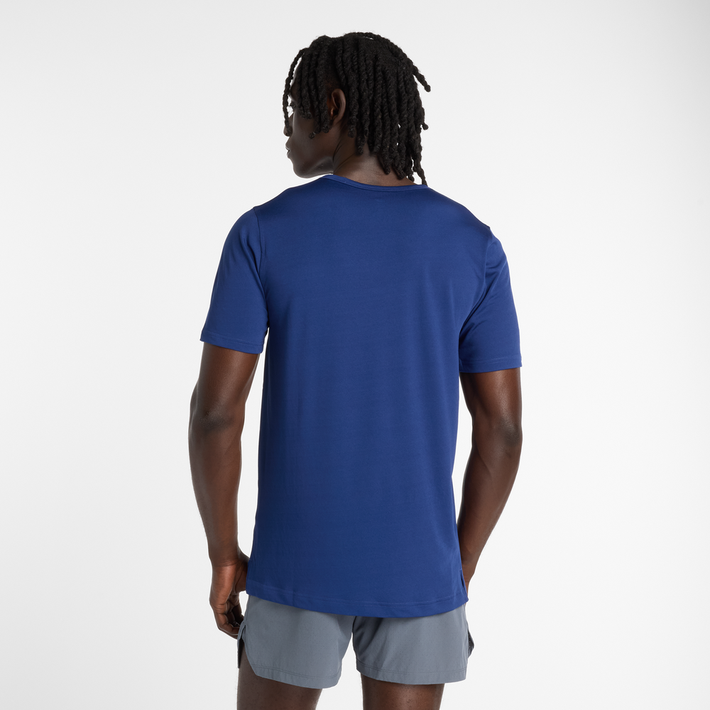 Pánské tričko New Balance MT61O0U4BUY – tmavomodrá