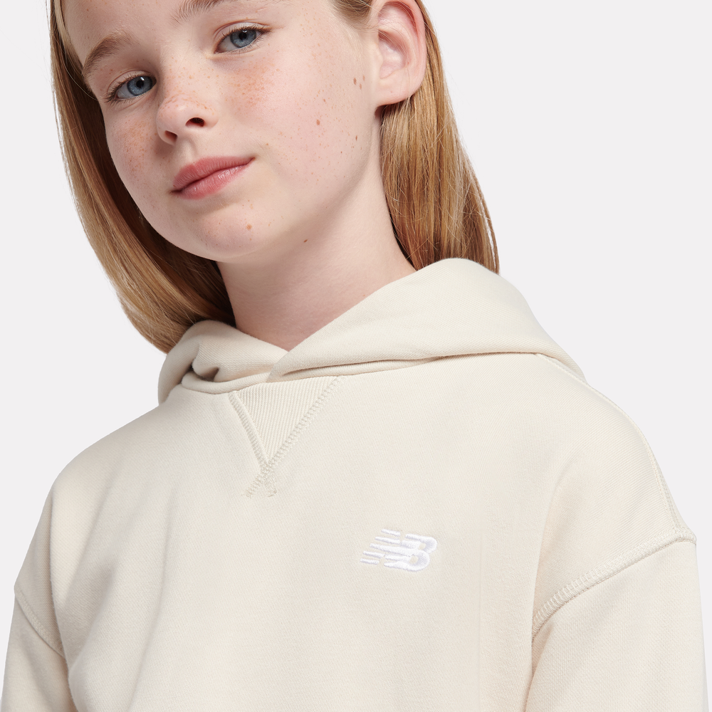 Dětská mikina New Balance LAKG0056LIN – béžové