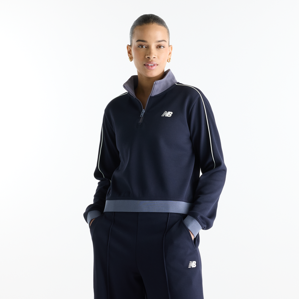 Dámská mikina New Balance WT62T5OMDNT – tmavomodrá