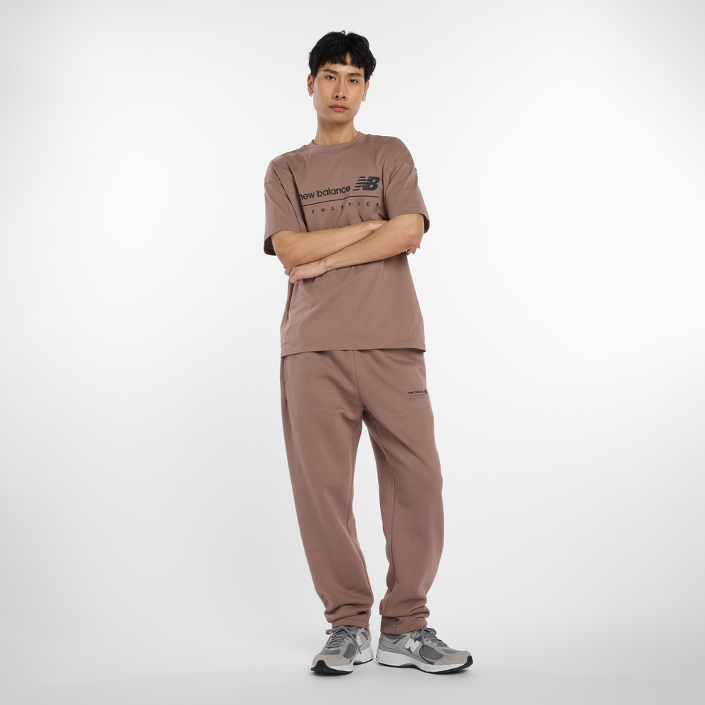 Pánské kalhoty New Balance MP53508EAS – hnědý