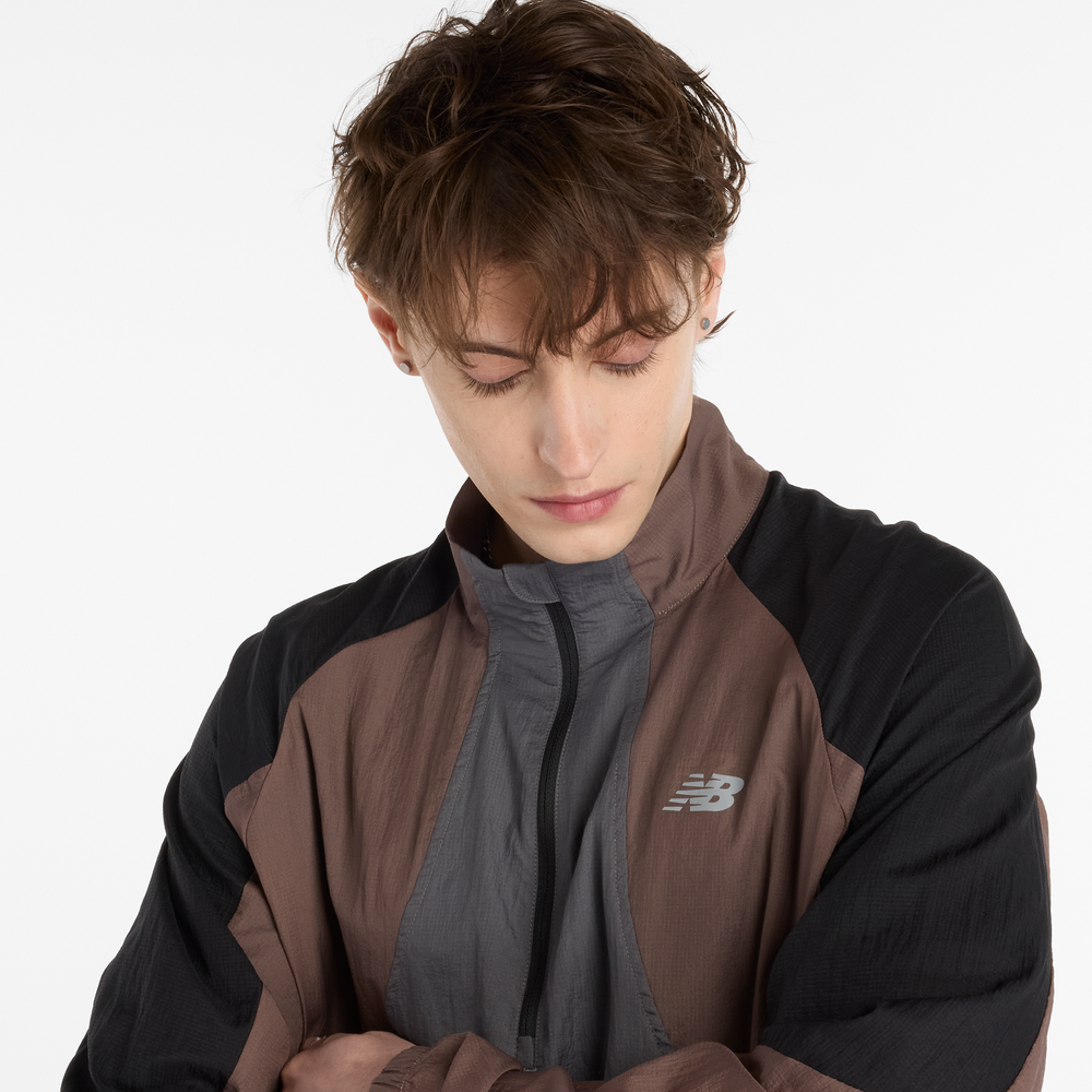 Pánská bunda New Balance MO53206EAS – hnědý