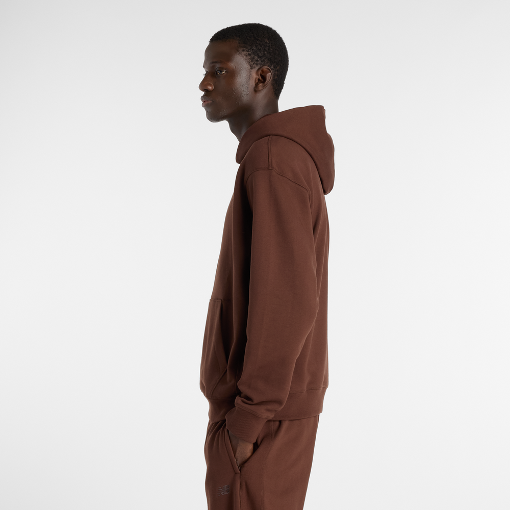 Pánská mikina New Balance MT41534ABJ – hnědý