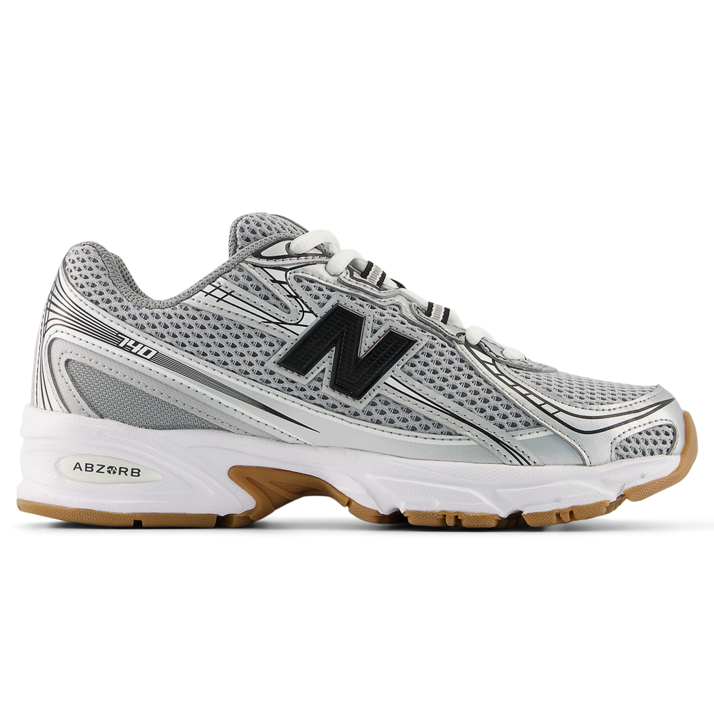 Dětské boty New Balance GR740GB – šedé