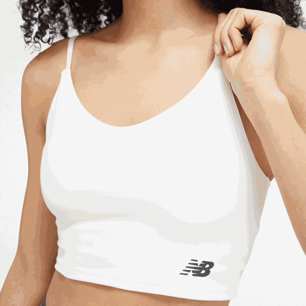 Sportovní podprsenka New Balance WB33502SST – bílé