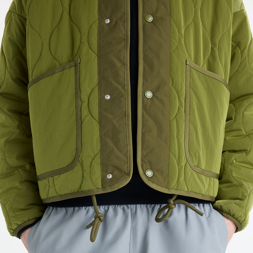 Pánská bunda New Balance Quilted Bomber – zelené