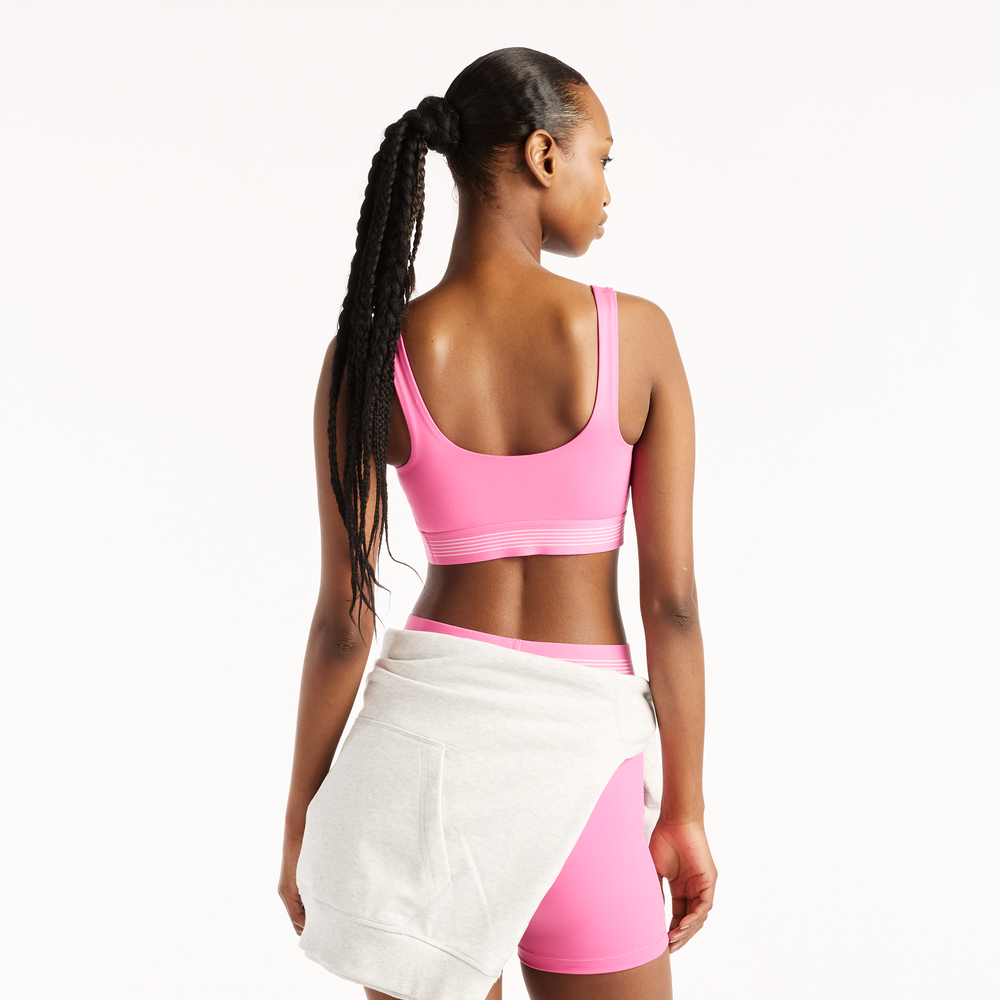 Sportovní podprsenka New Balance WB61Q0QKAAC – růžové