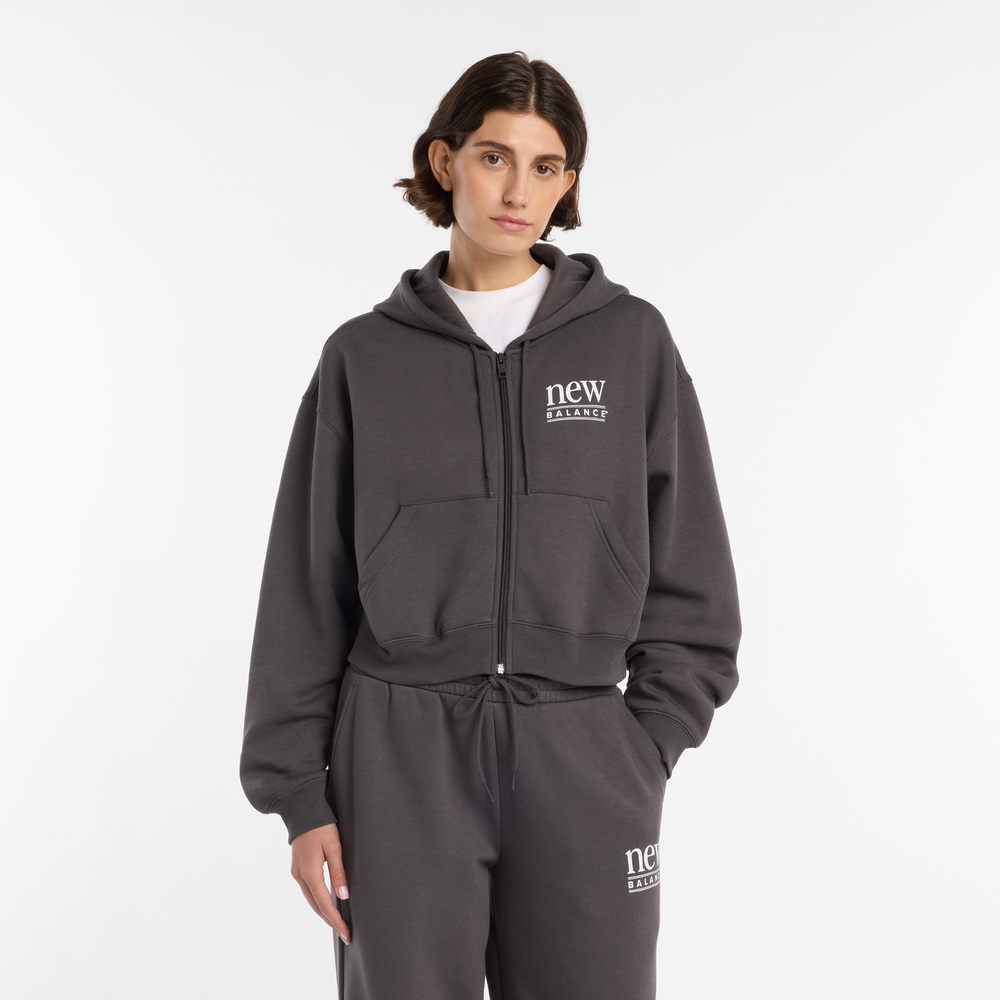 Dámská mikina New Balance WJ6109B2ABR – šedé