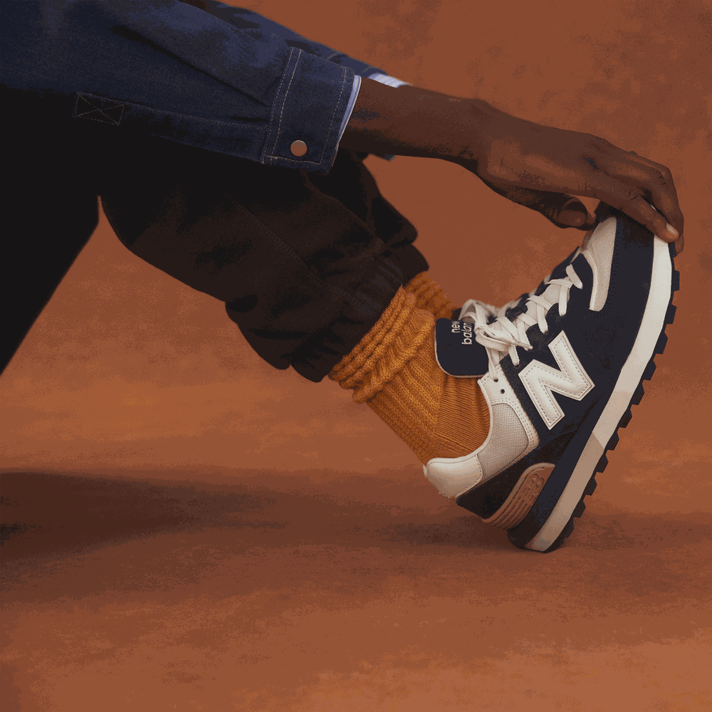 Pánské boty New Balance U574LGRN – tmavomodrá
