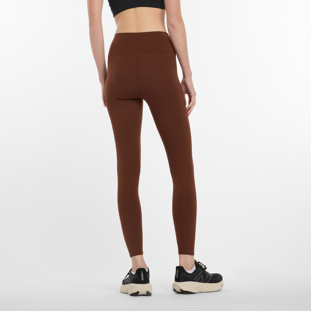 Dámské legíny New Balance WP51112ROK – hnědý