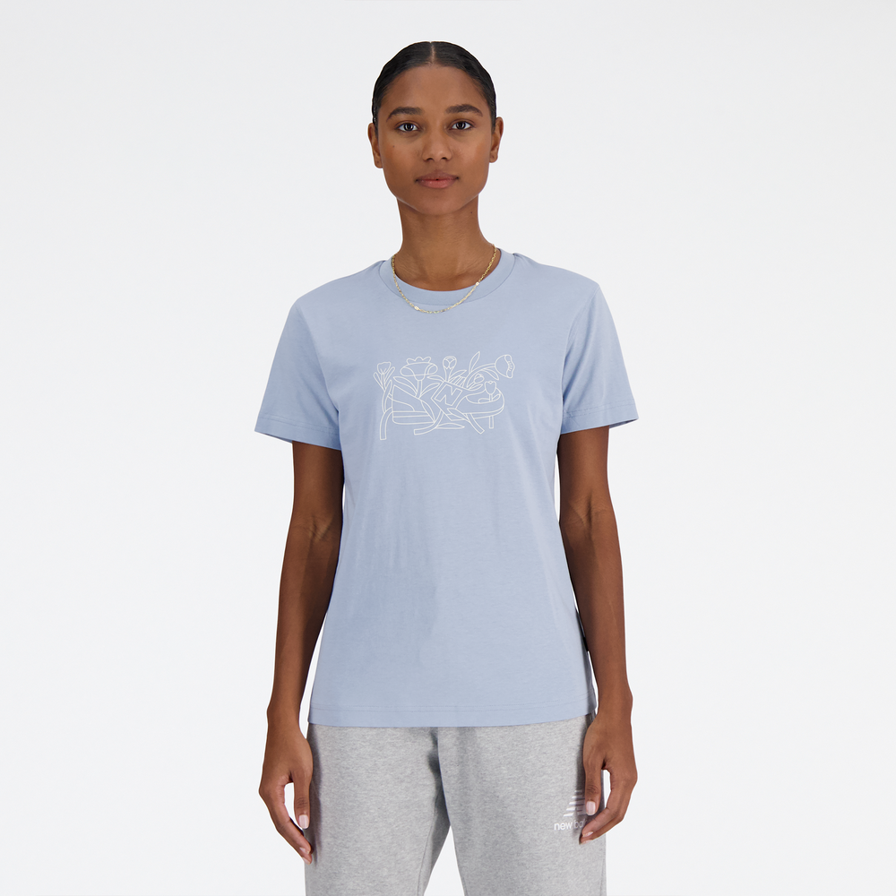 Dámské tričko New Balance WT41912LAY – modré