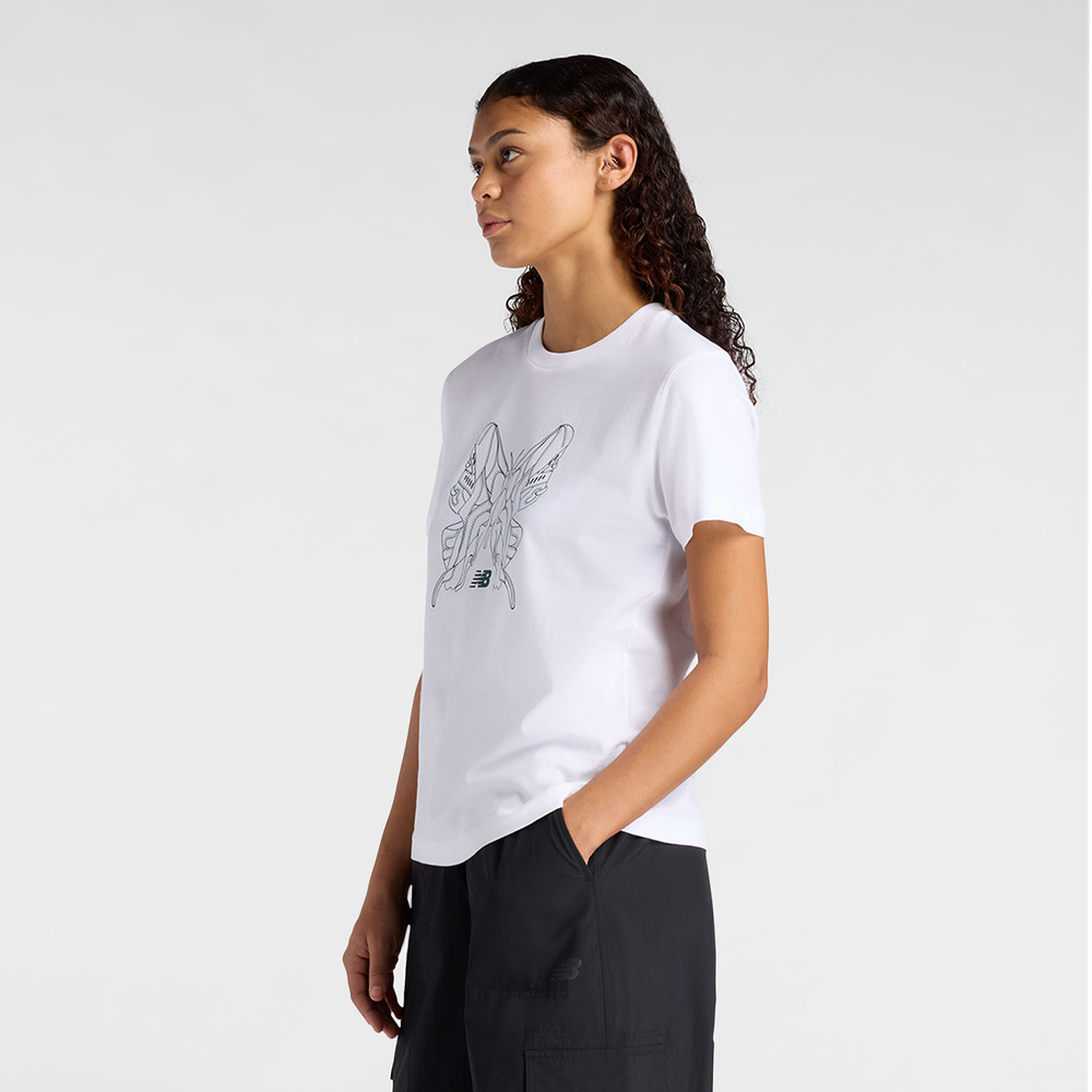 Dámské tričko New Balance WT61M6WOWT – bílé