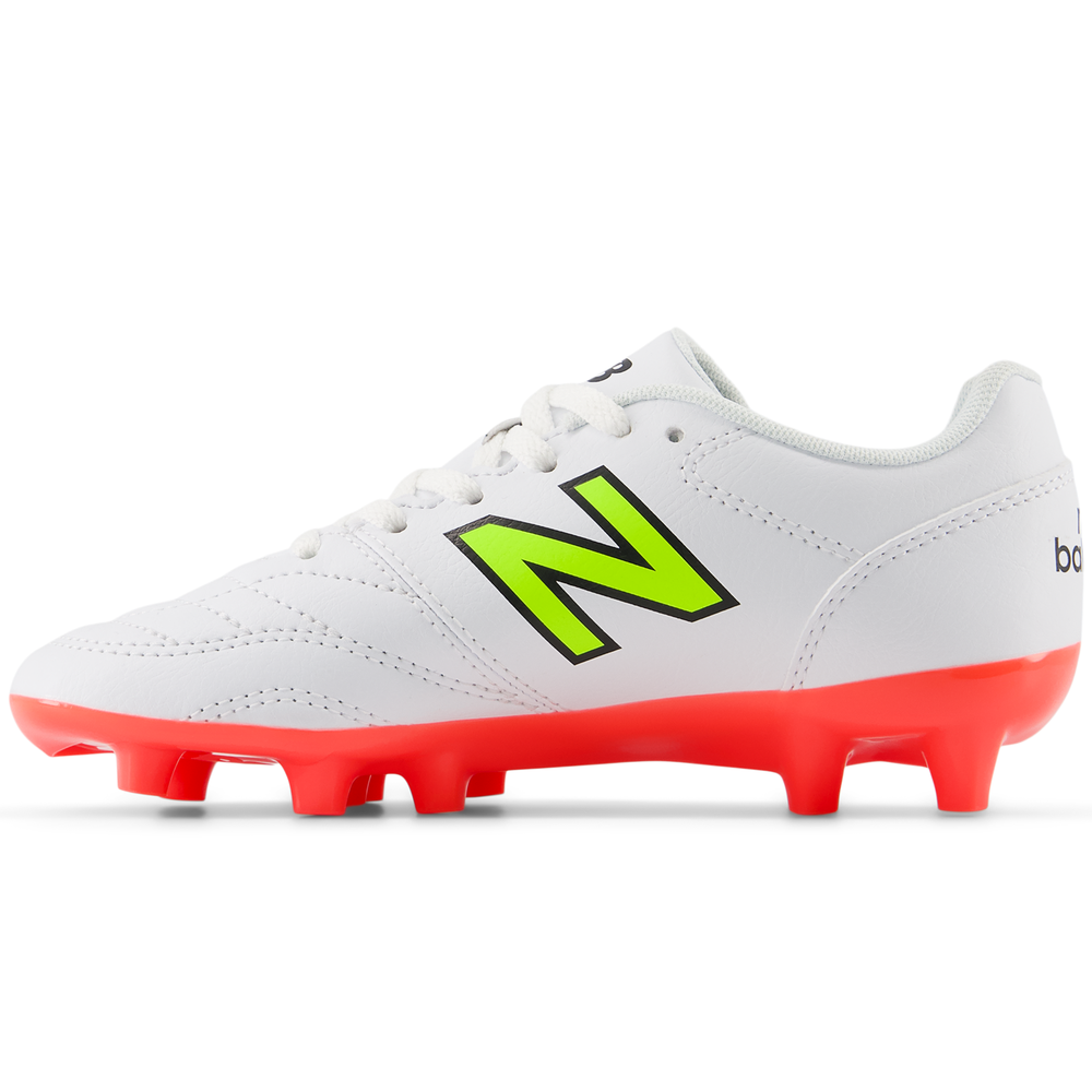 Dětské kopačky New Balance 442 ACADEMY JNR FG V2 JS43FIB2 – bílé