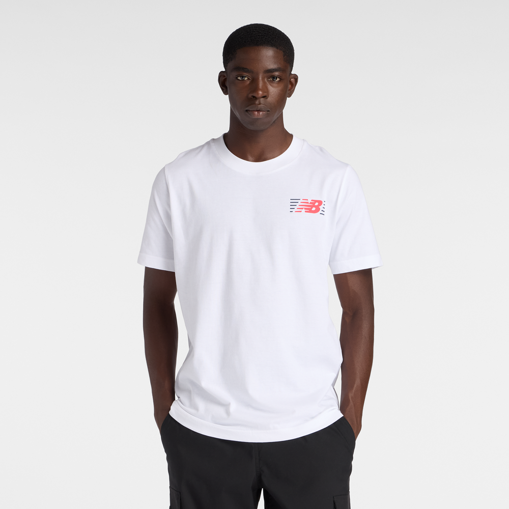 Pánské tričko New Balance MT6179UMWT – bílé