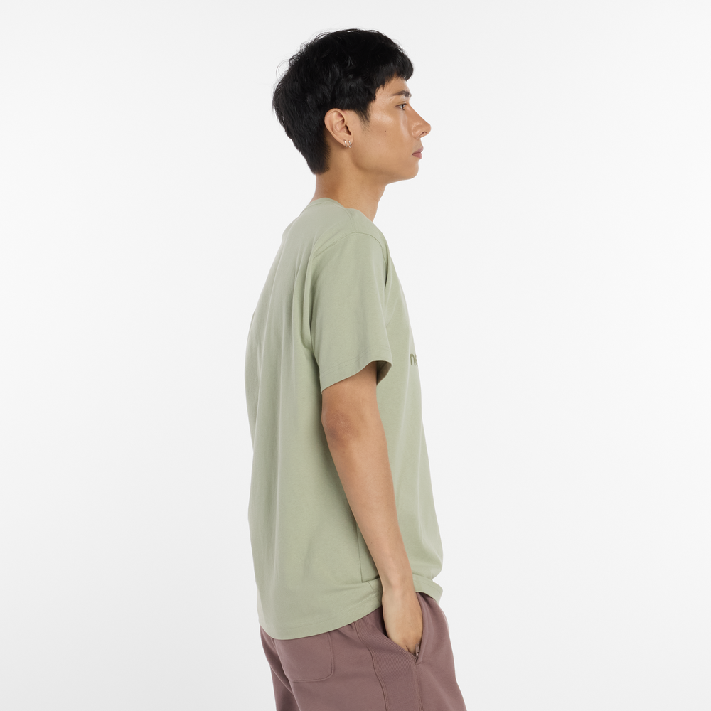 Pánské tričko New Balance MT51500GAS – zelené