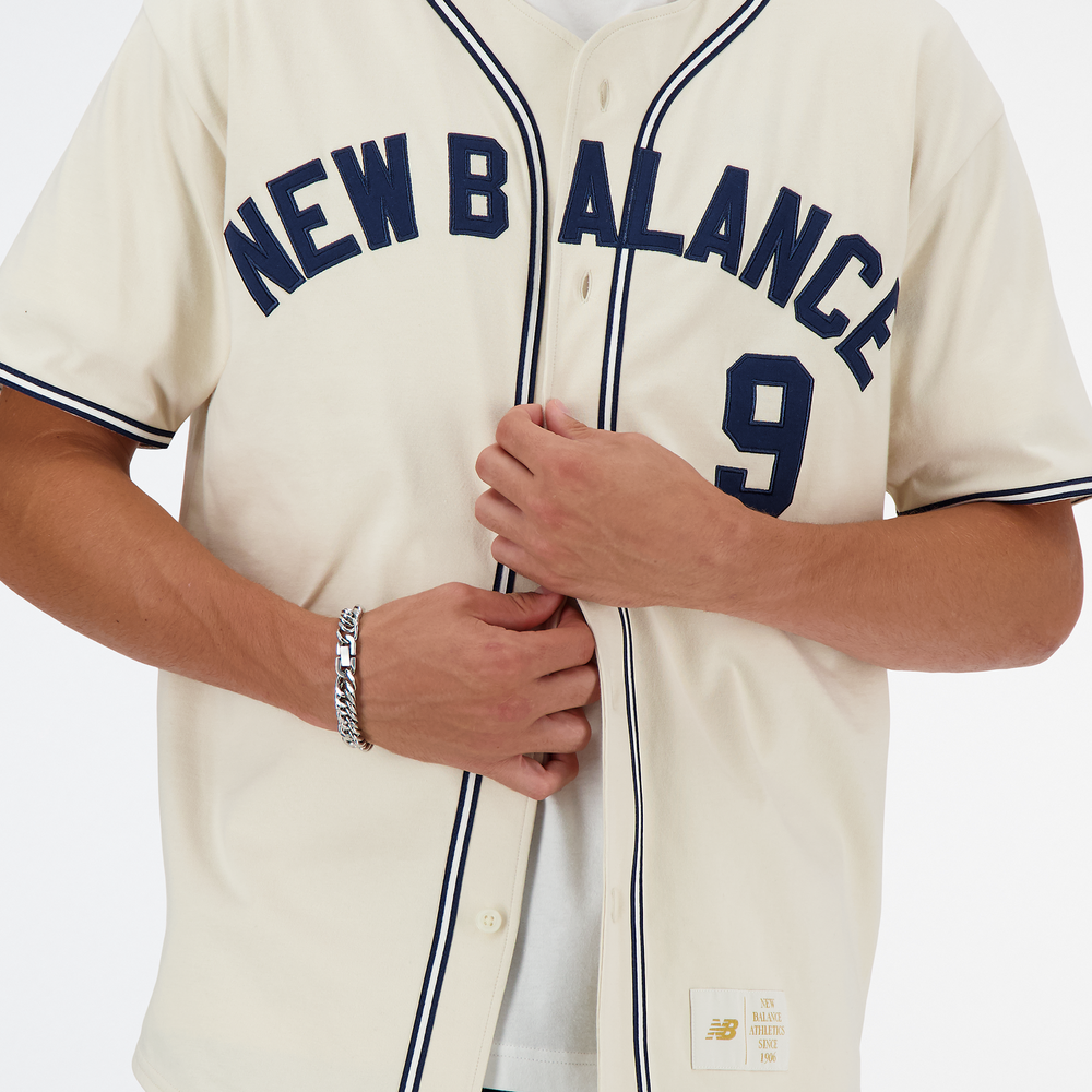 Pánské tričko New Balance MT41512LIN – béžové