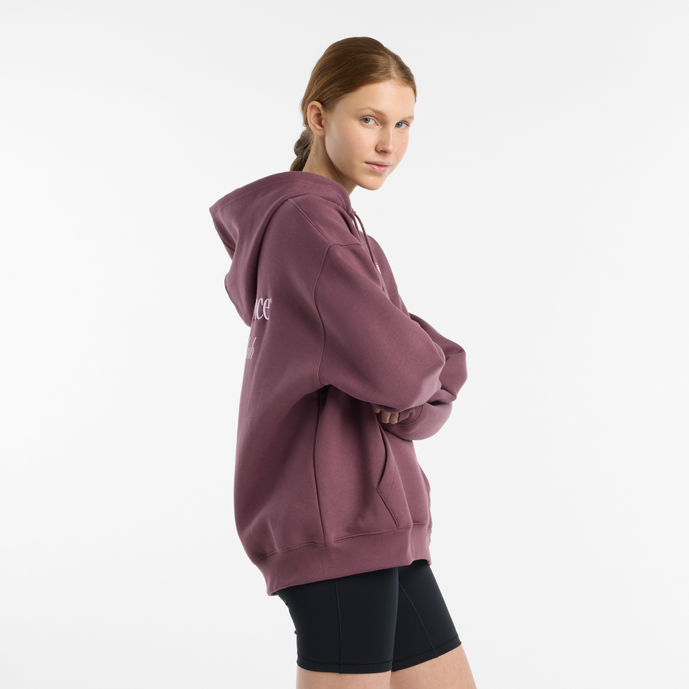 Dámská mikina New Balance WT51947FDP – bordó