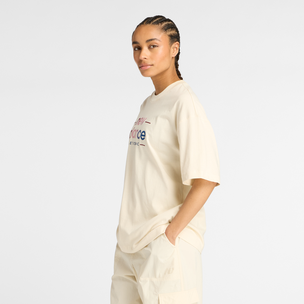Dámské tričko New Balance WT53916LIN – béžové