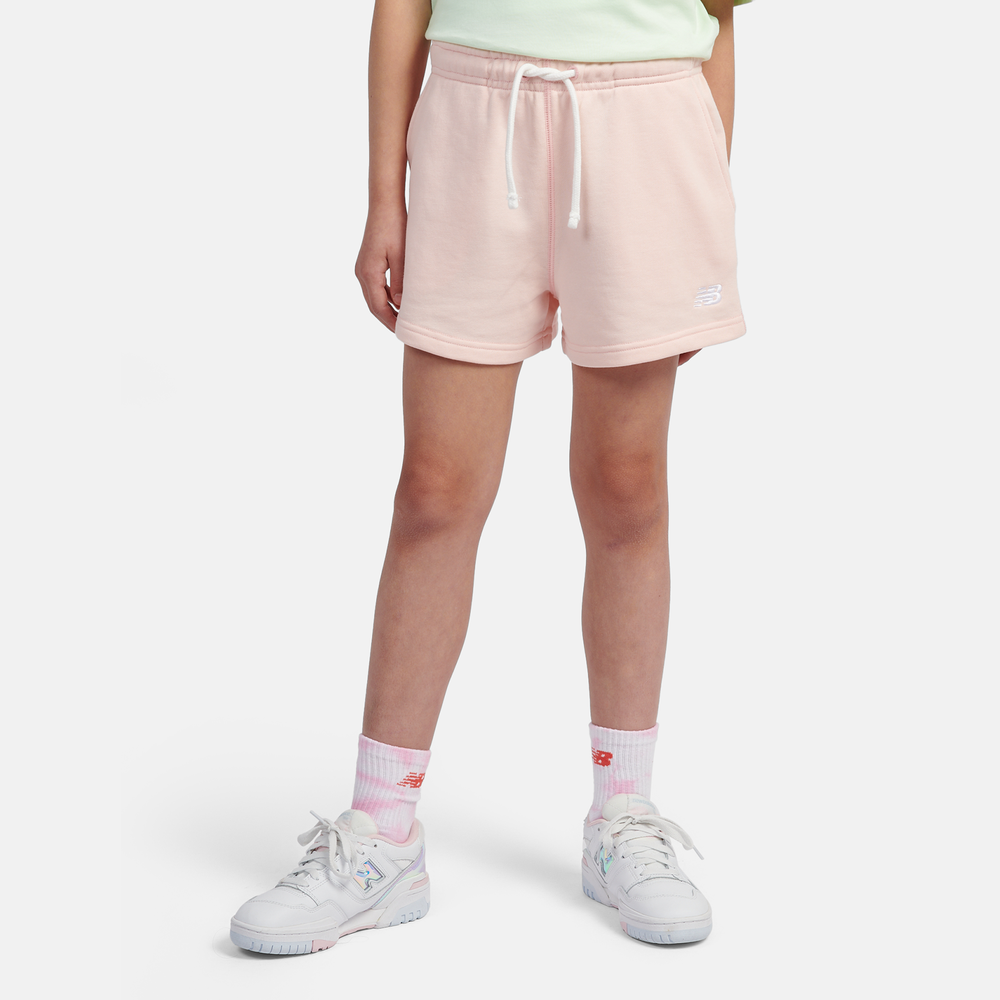 Dětské šortky New Balance LAKG0006PIE – růžové