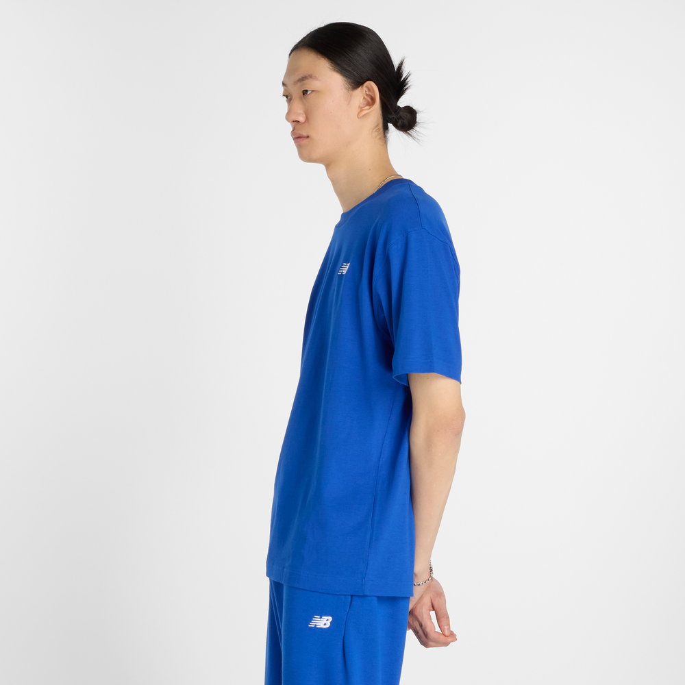 Pánské tričko New Balance MT41509BUM – modré