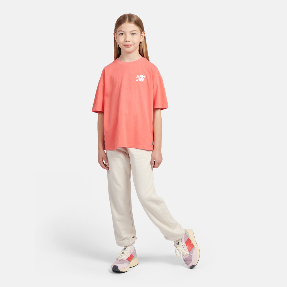 Dětské kalhoty New Balance LAKG0058LIN – béžové
