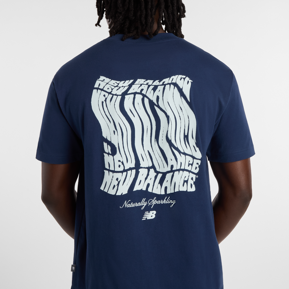 Pánské tričko New Balance MT61B2STNNY – tmavomodrá