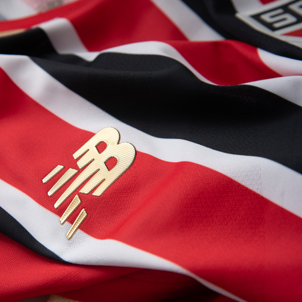 Pánské tričko New Balance Sao Paulo FC MT831835AWY – červené