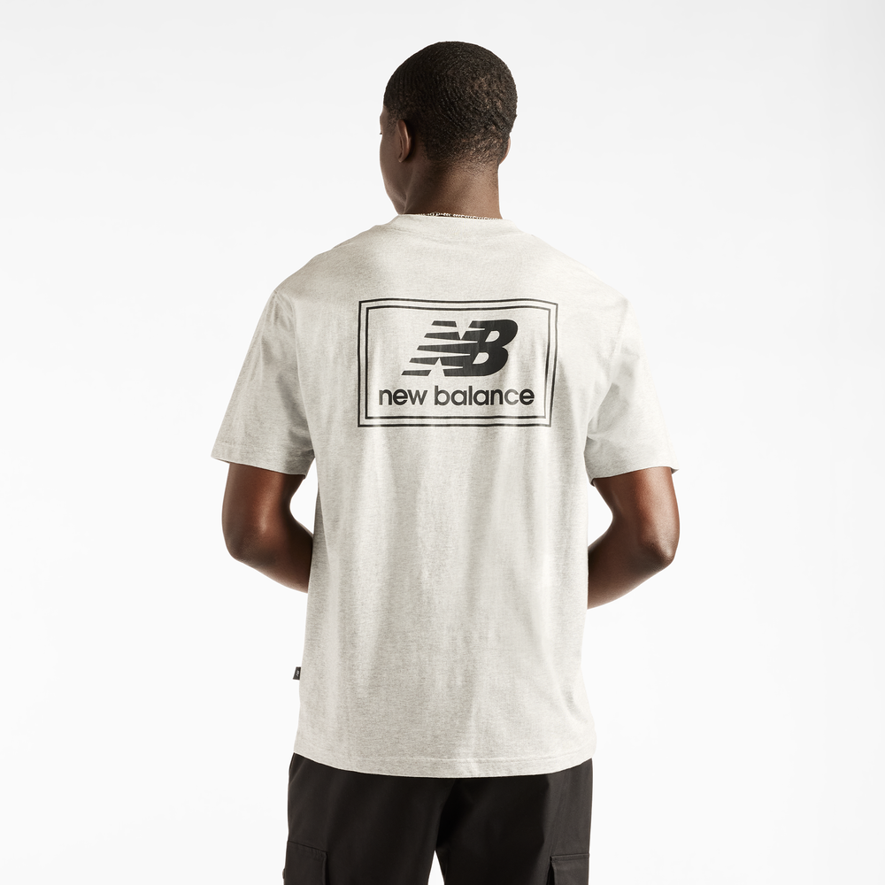 Pánské tričko New Balance Woven Label – šedé