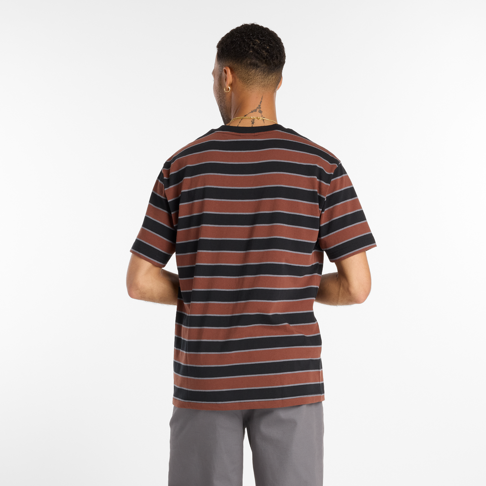 Pánské tričko New Balance Numeric MT53700BK – hnědý