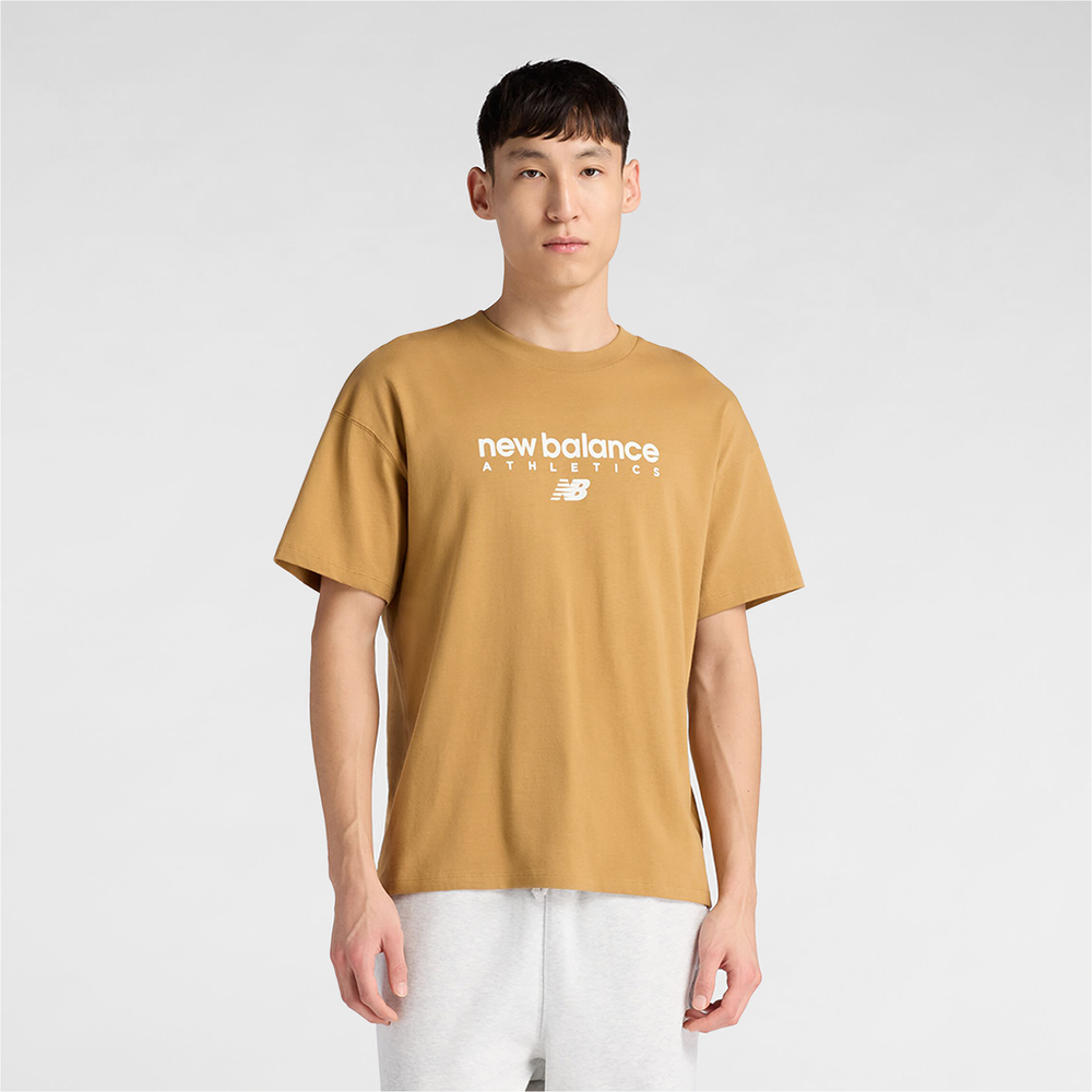 Pánské tričko New Balance MT61D0U5ABG – oranžová