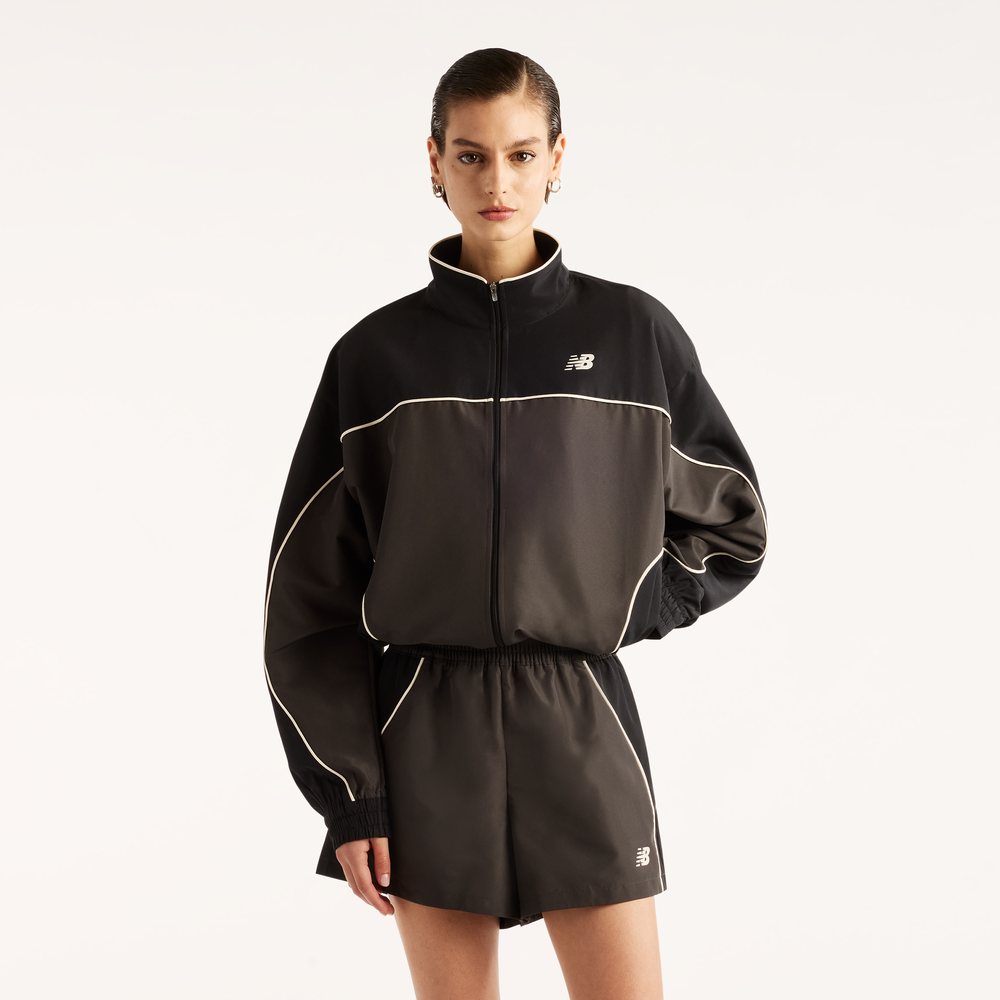 Dámská bunda New Balance WJ6279FYBLK – hnědý
