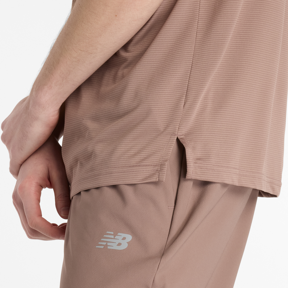 Pánské tričko New Balance MT41222EAS – hnědý