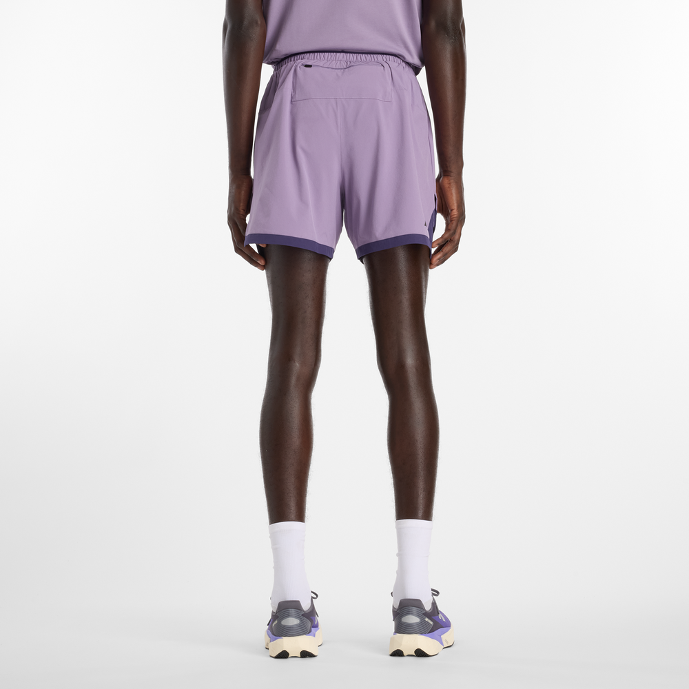 Pánské šortky New Balance MB6180TAAA5 – fialové