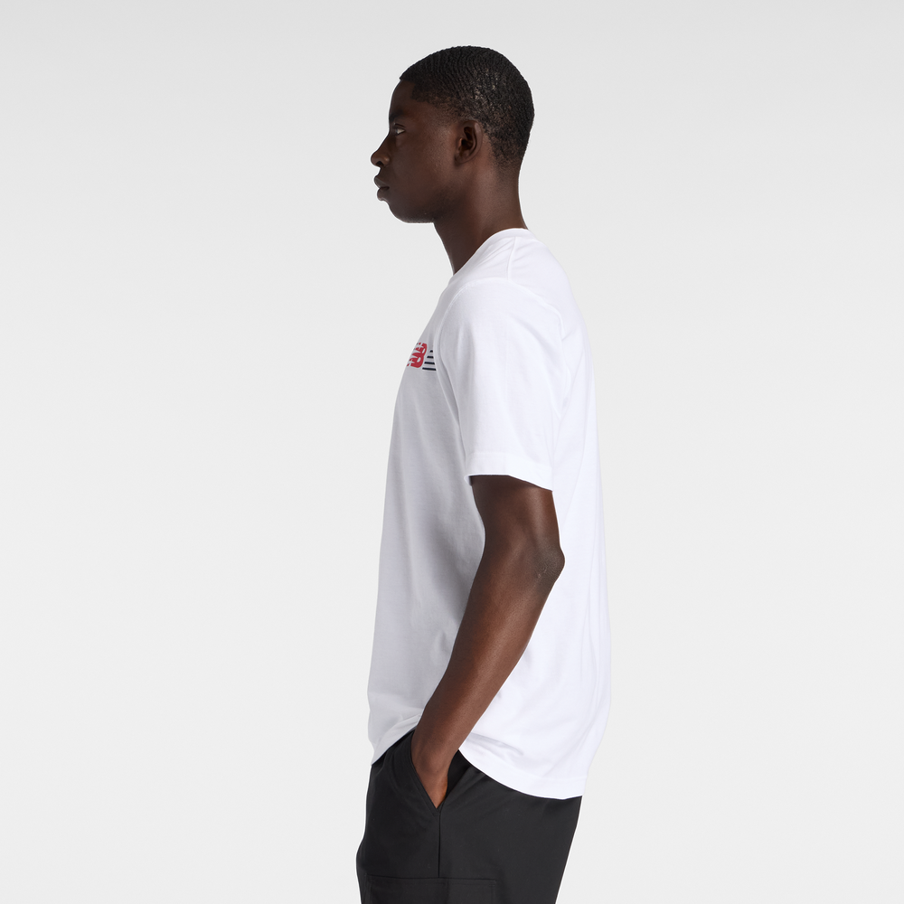 Pánské tričko New Balance MT6179UMWT – bílé