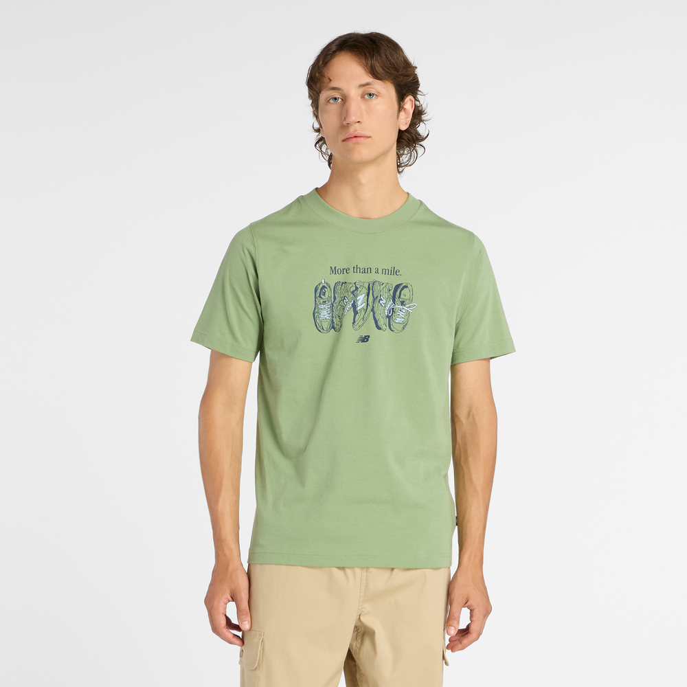 Pánské tričko New Balance MT61778SAAR – zelené
