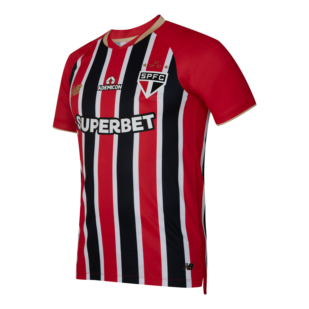 Pánské tričko New Balance Sao Paulo FC MT831835AWY – červené