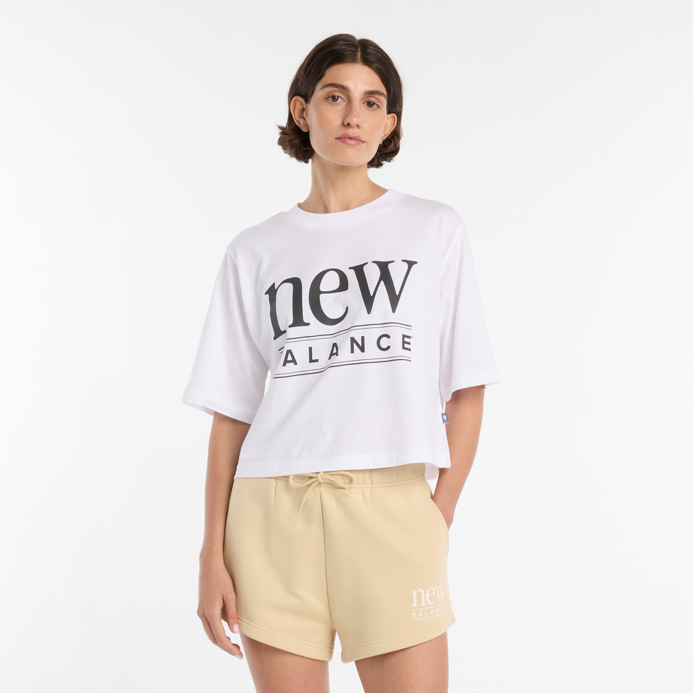 Dámské tričko New Balance WT61V5OPWT – bílé