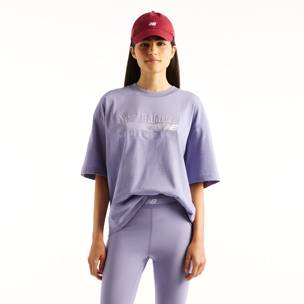 Dámské tričko New Balance WT6297MKDSV – fialové