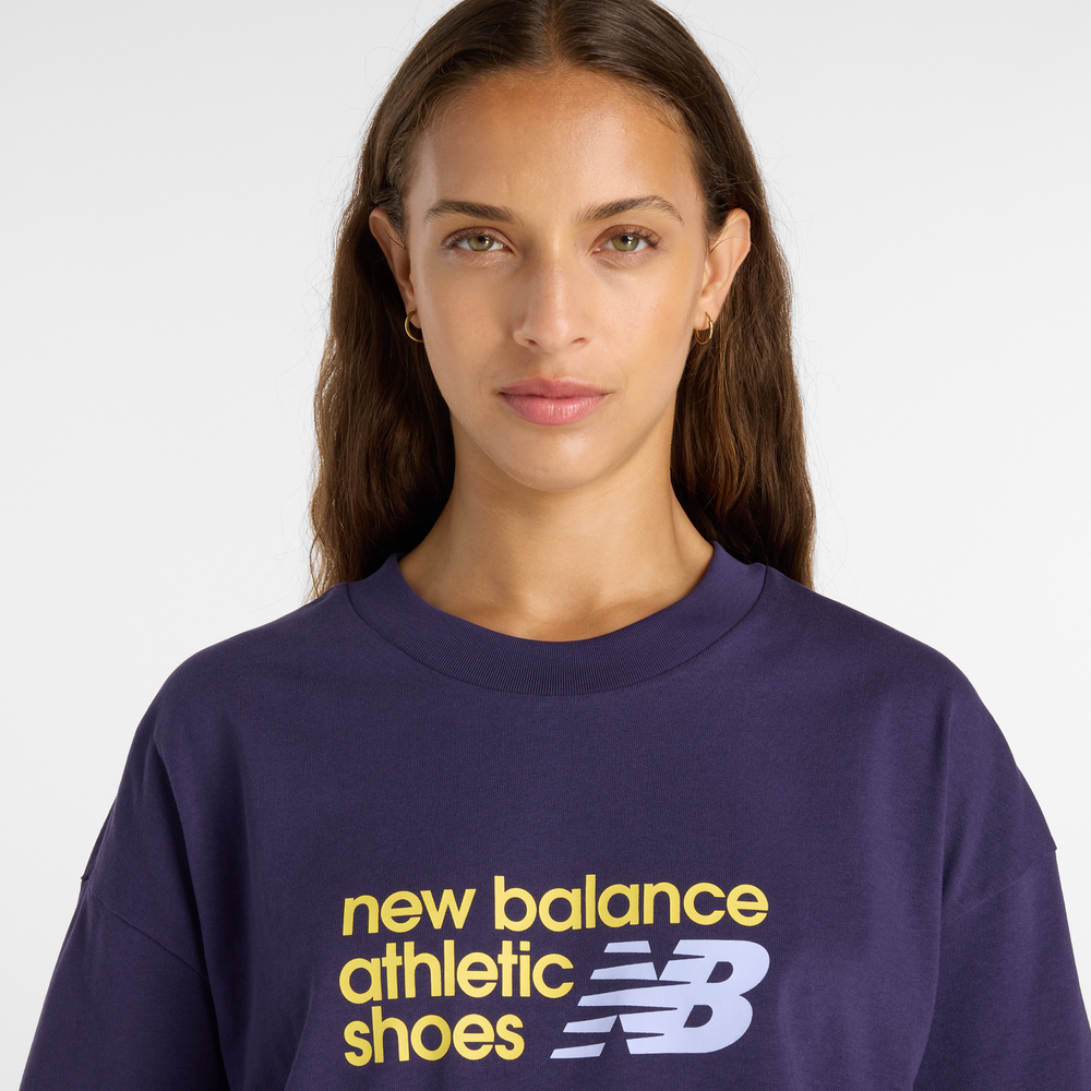 Dámské tričko New Balance WT51908BOY – fialové