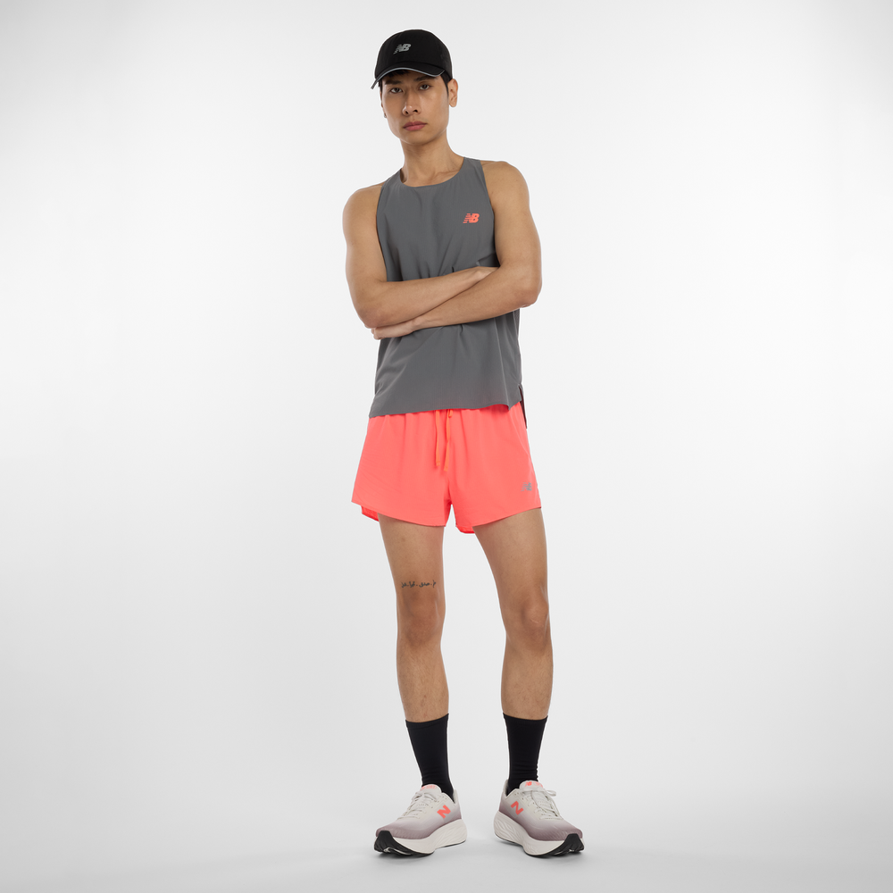 Pánské šortky New Balance MS51283URR – oranžová