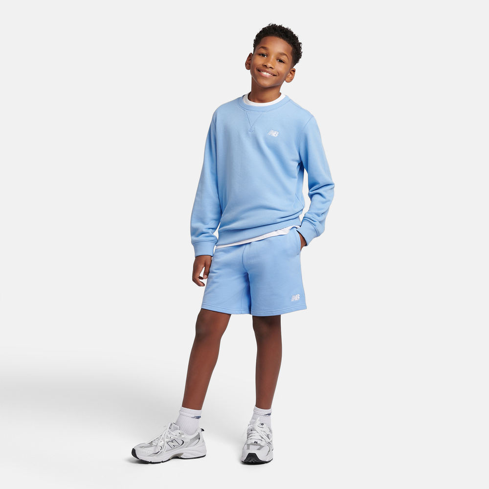 Dětské šortky New Balance LAKB0008ELE – modré