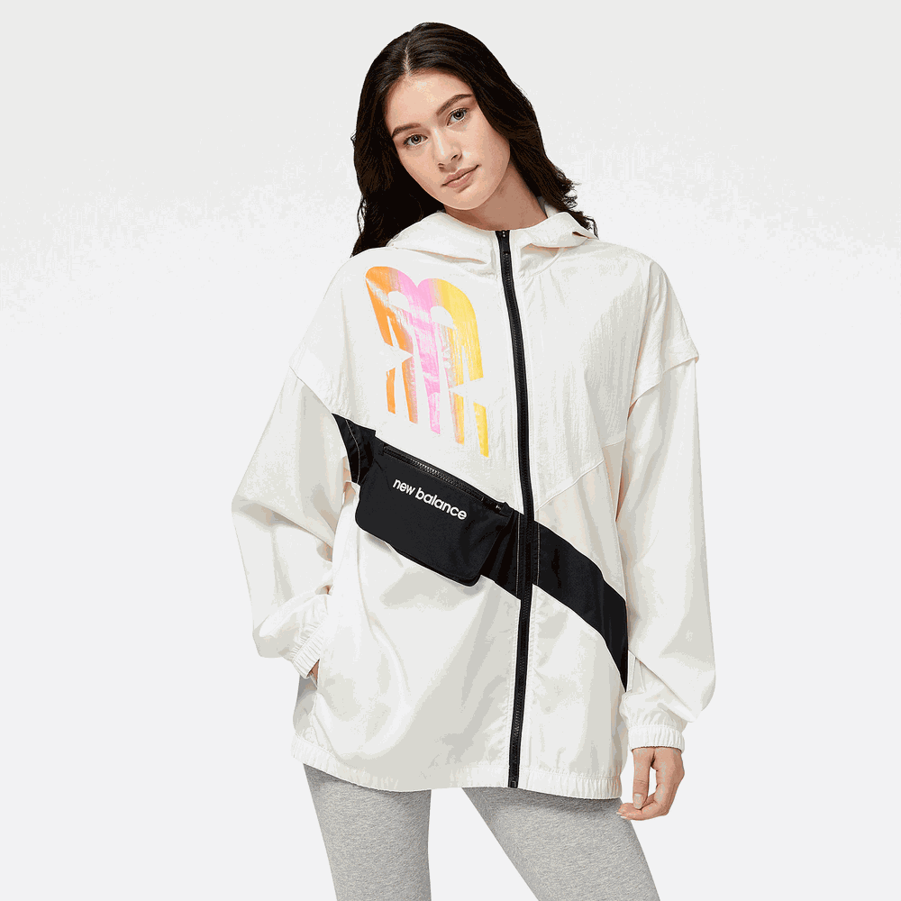 Bunda New Balance WJ21150SST – bílé