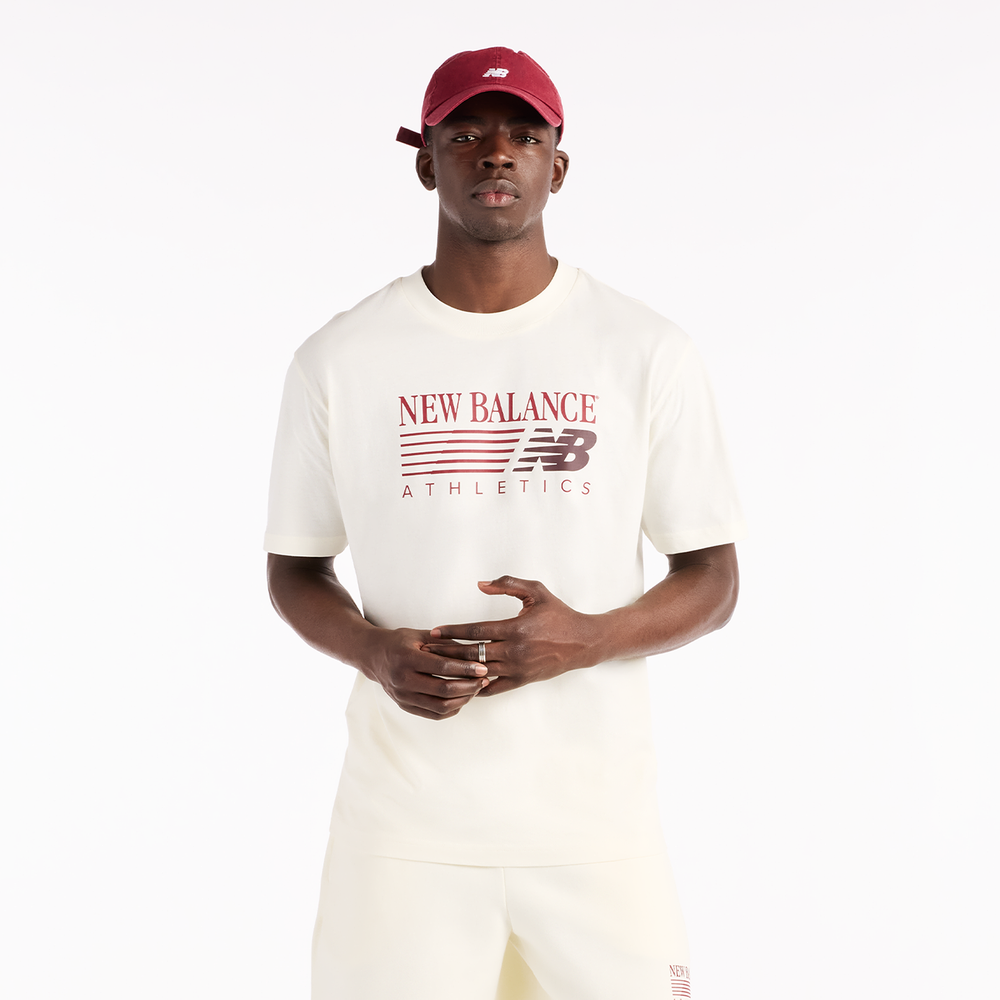Pánské tričko New Balance MT62U0E0AGA – béžové
